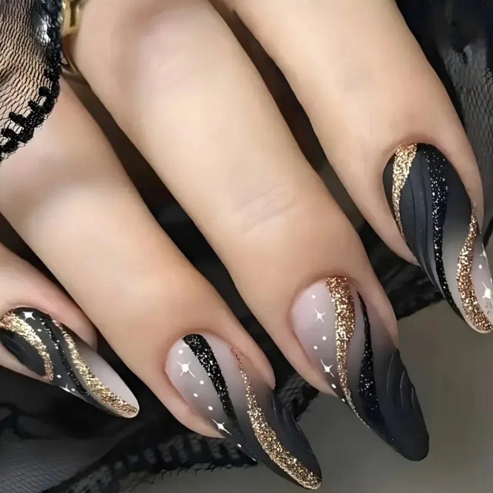 24 Pieces Fake Press On Nails